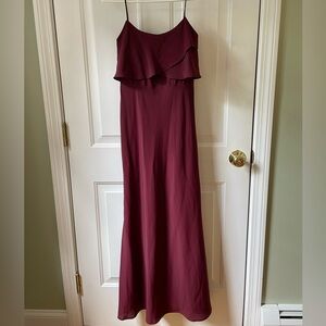 Jenny Yoo Bridesmaid Collection Burgundy Dress worn once